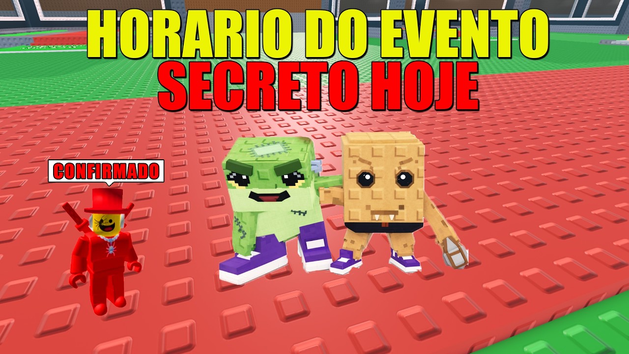 😱 URGENTE! O ADM COMFIRMOU O HORARIO DO EVENTO SECRETO HOJE NO ROUBE UM BRAINROT - ROBLOX