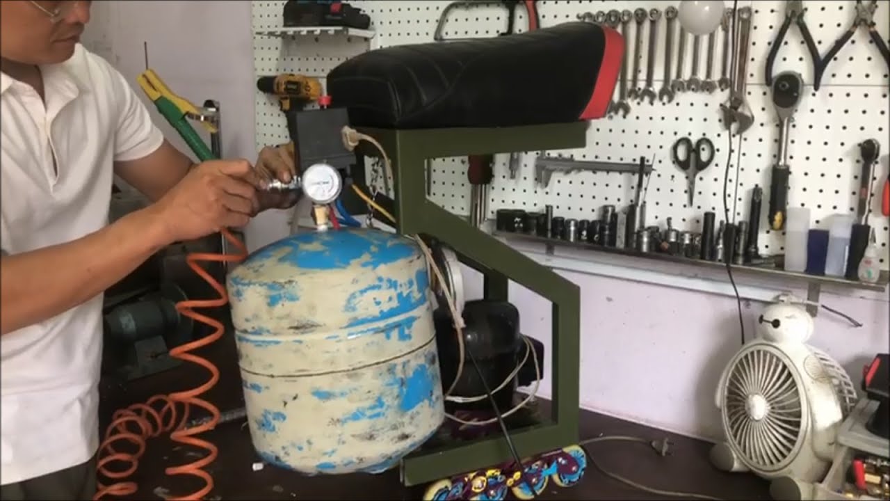 Chế b&igrave;nh n&eacute;n kh&iacute; từ b&igrave;nh lọc nước - K&ecirc;nh Thợ đungj