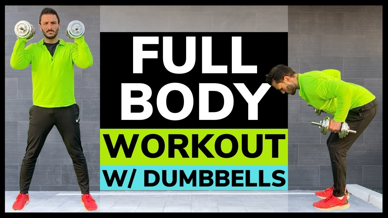 25 Min Bodyweight & Dumbbell Full Body Circuit Workout At Home
