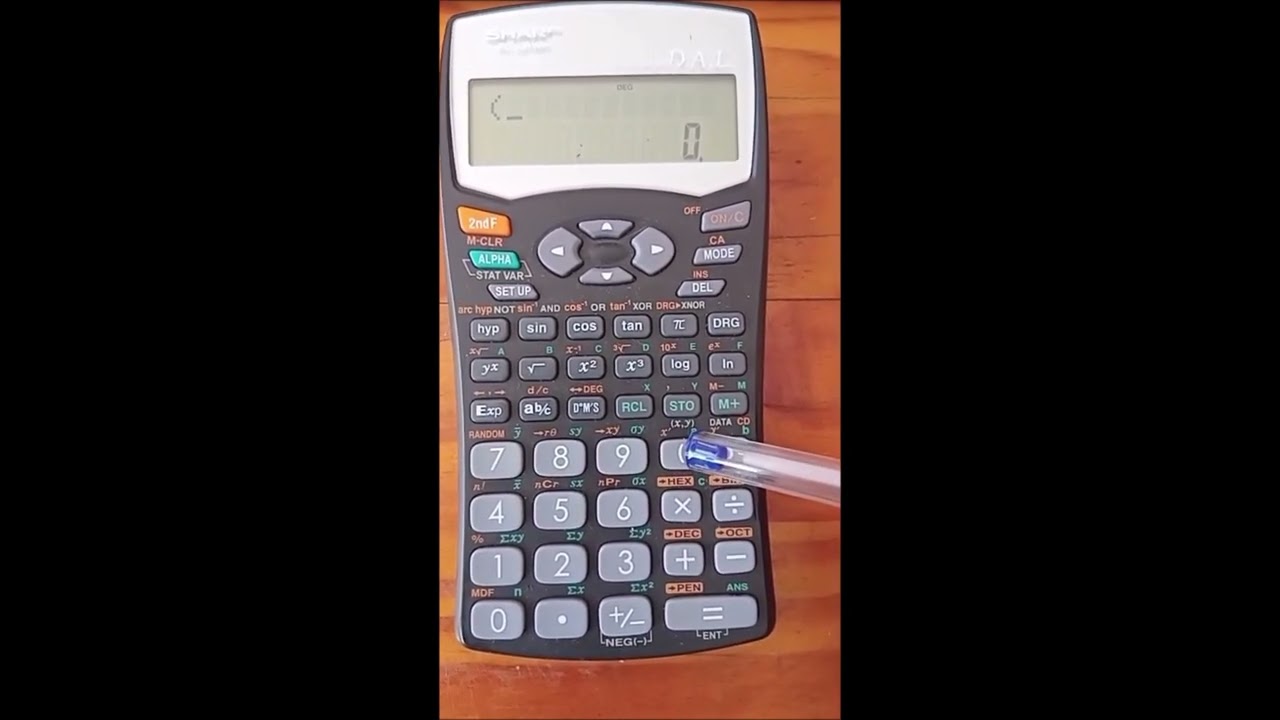 O Level Mathematics Use of an Electronic Calculator 1 DAL