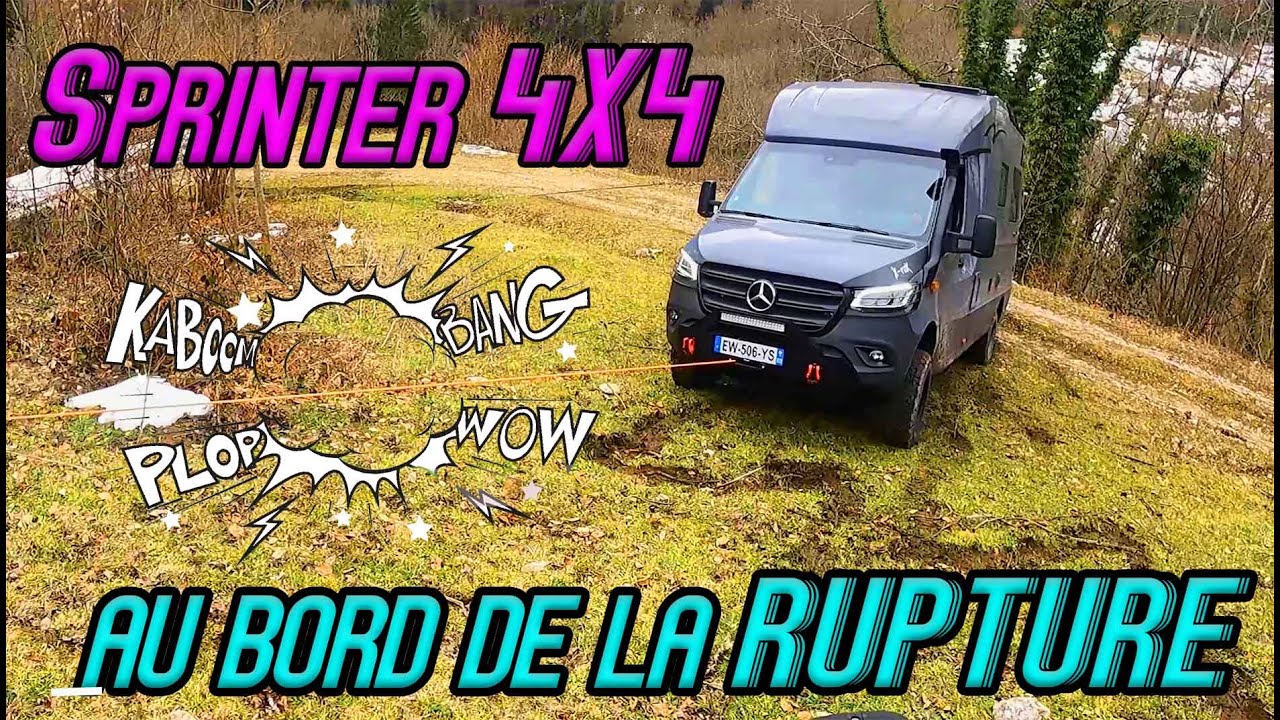 La bête en Action / Sprinter 4X4 / 5 tonnes au bout d 'une corde !
