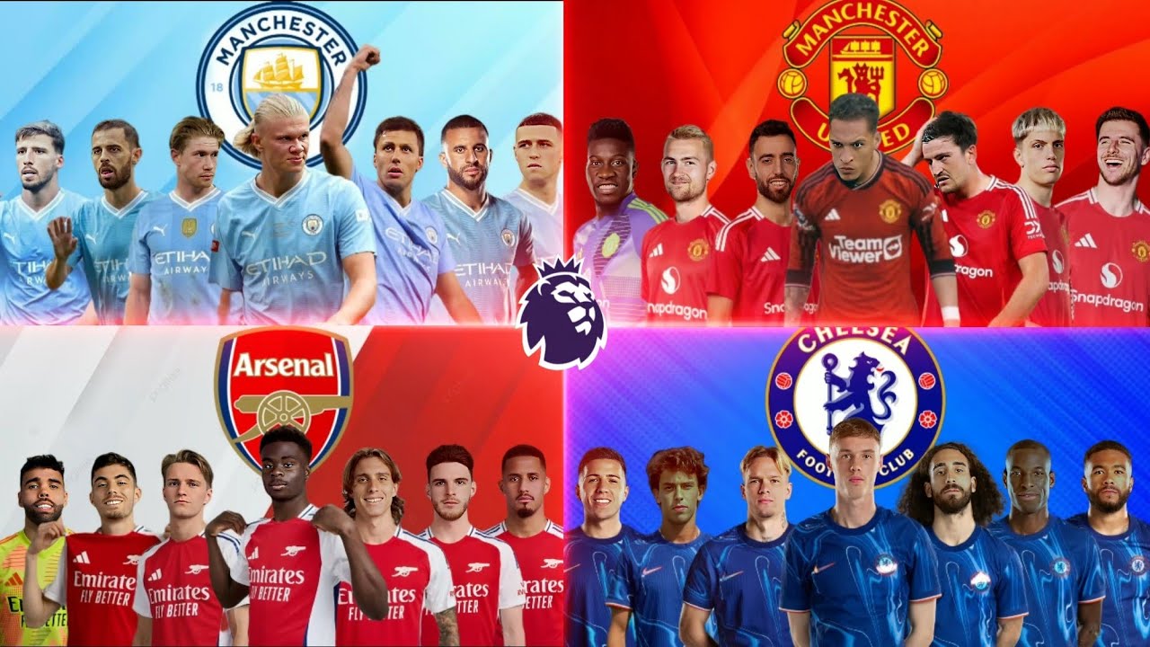 PREMIER LEAGUE 2025 VS🏆🔥 Man City🔵⚪💎 vs Man United🔴 vs Chelsea🔵 vs Arsenal🔴⚪ (season 2024/25)