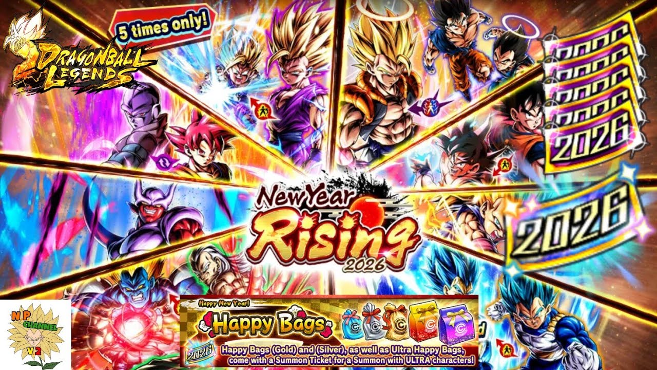 Happy New Year Rising 2026 จัดตั๋วการ์รันตีแบบเต็มแม็ก...ขอให้ได้ขอให้โดน!!! (Dragon Ball Legends)