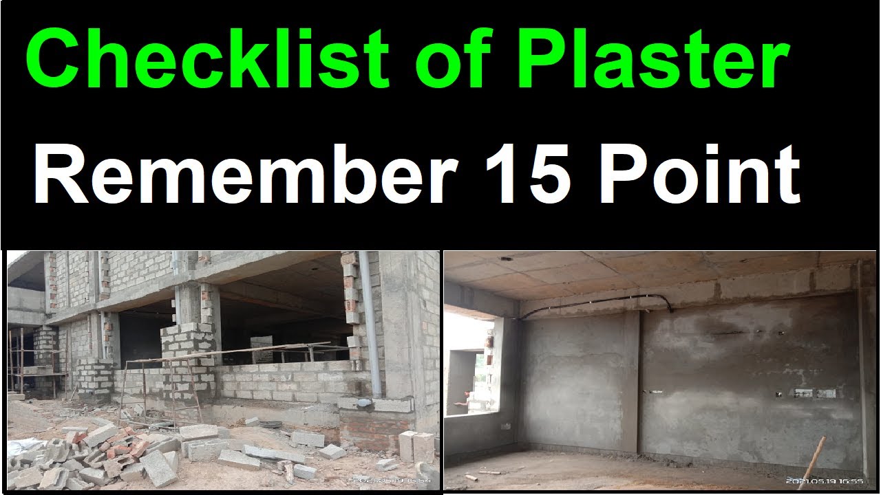 How to Check Plastering Work Quality (Checklist)!! What are the requirements of good plaster?