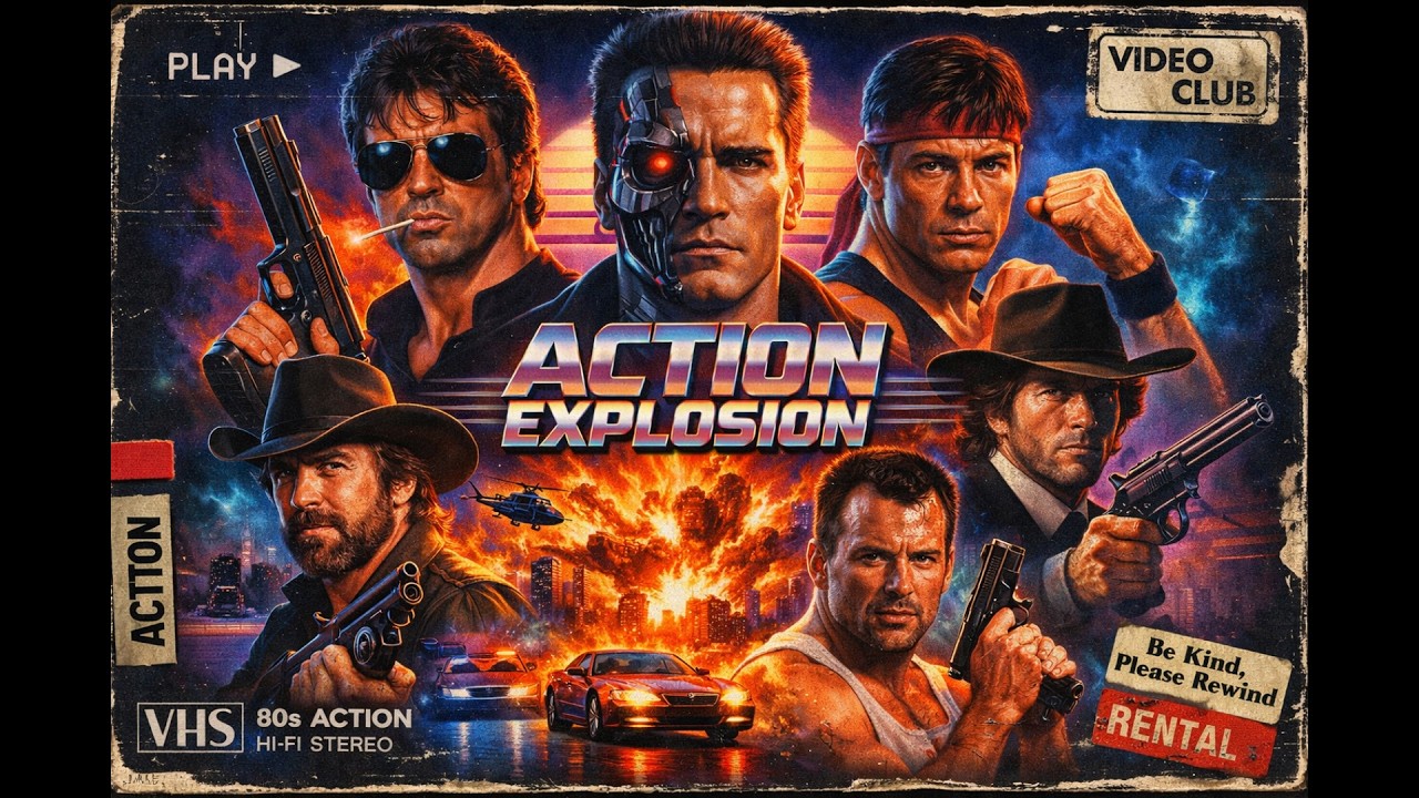 VHS Action Heroes | Epic 80s Action Synthwave (Rocky, Terminator, Die Hard Inspired) | Full Album