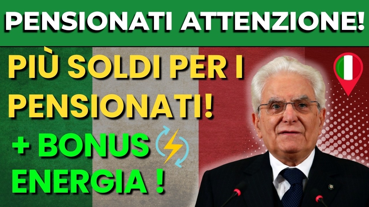 Pensioni Più Alte nel 2026! INPS Annuncia Aumenti + Bonus Luce Confermato