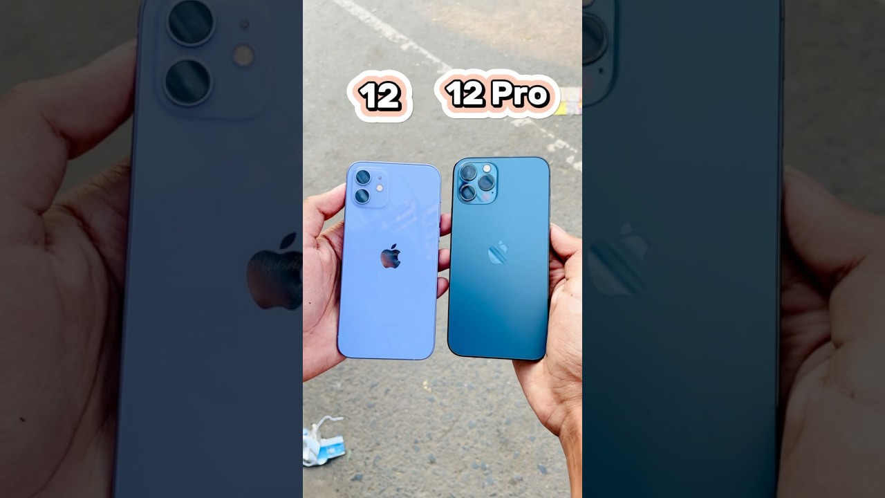 iPhone 12 Vs iPhone 12 Pro || Camera Zoom Test! #shorts