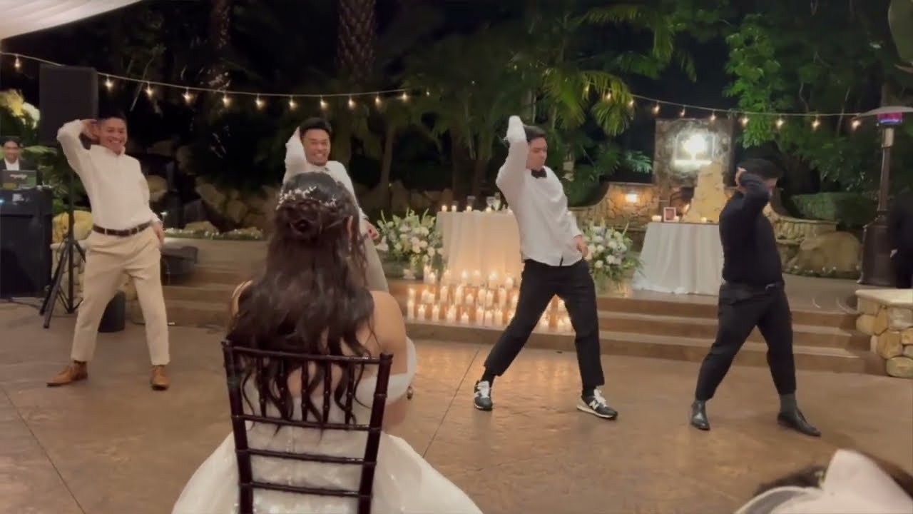 Surprise KPOP dance performance by Groom and Groomsmen!