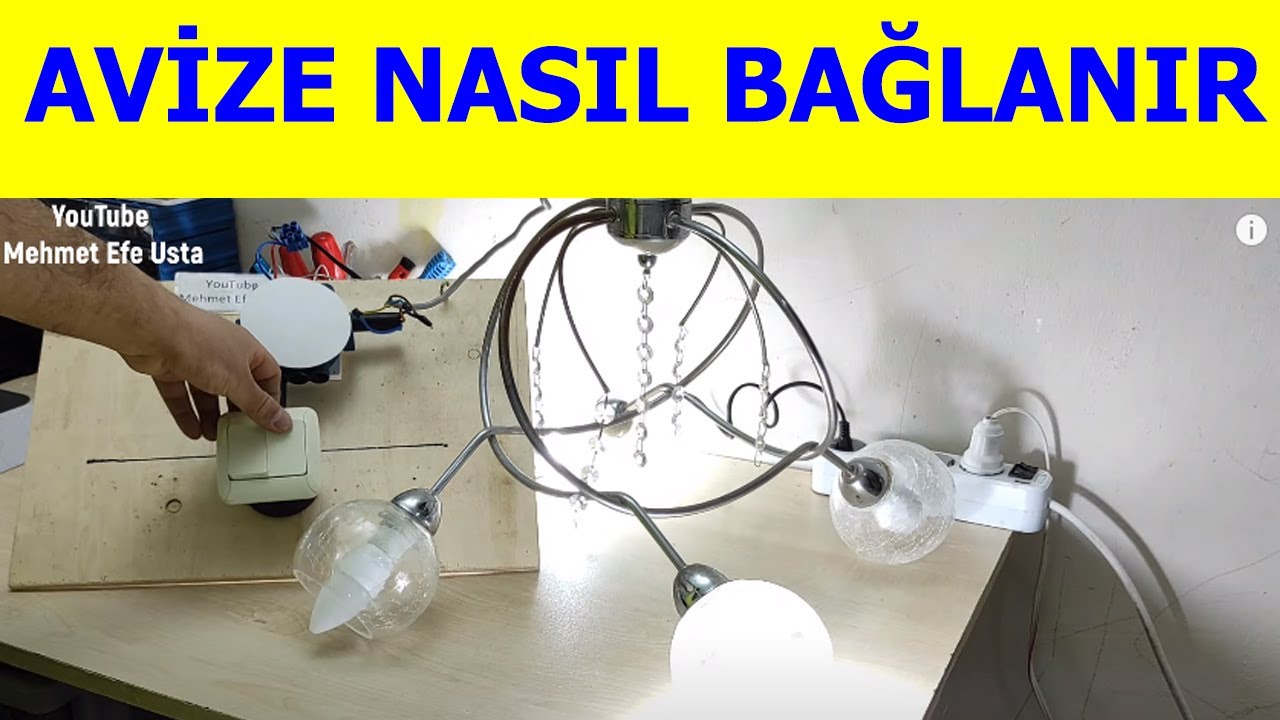 Avize Nasıl Bağlanır, Avize Elektrik Bağlantısı Nasıl Yapılır Komütatör Olmadan Avize Nasıl Bağlanır