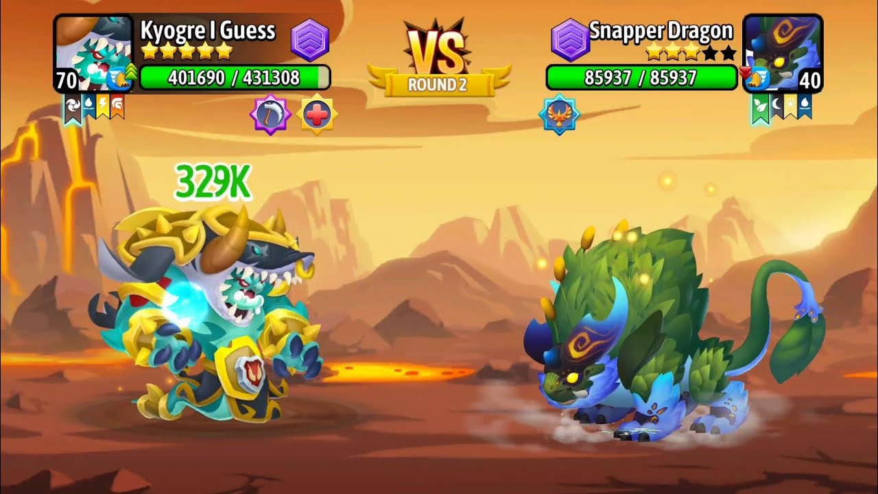 [Dragon City] High Whitetip Berserker Dragon • With and Without Collection Skin (Comparison)