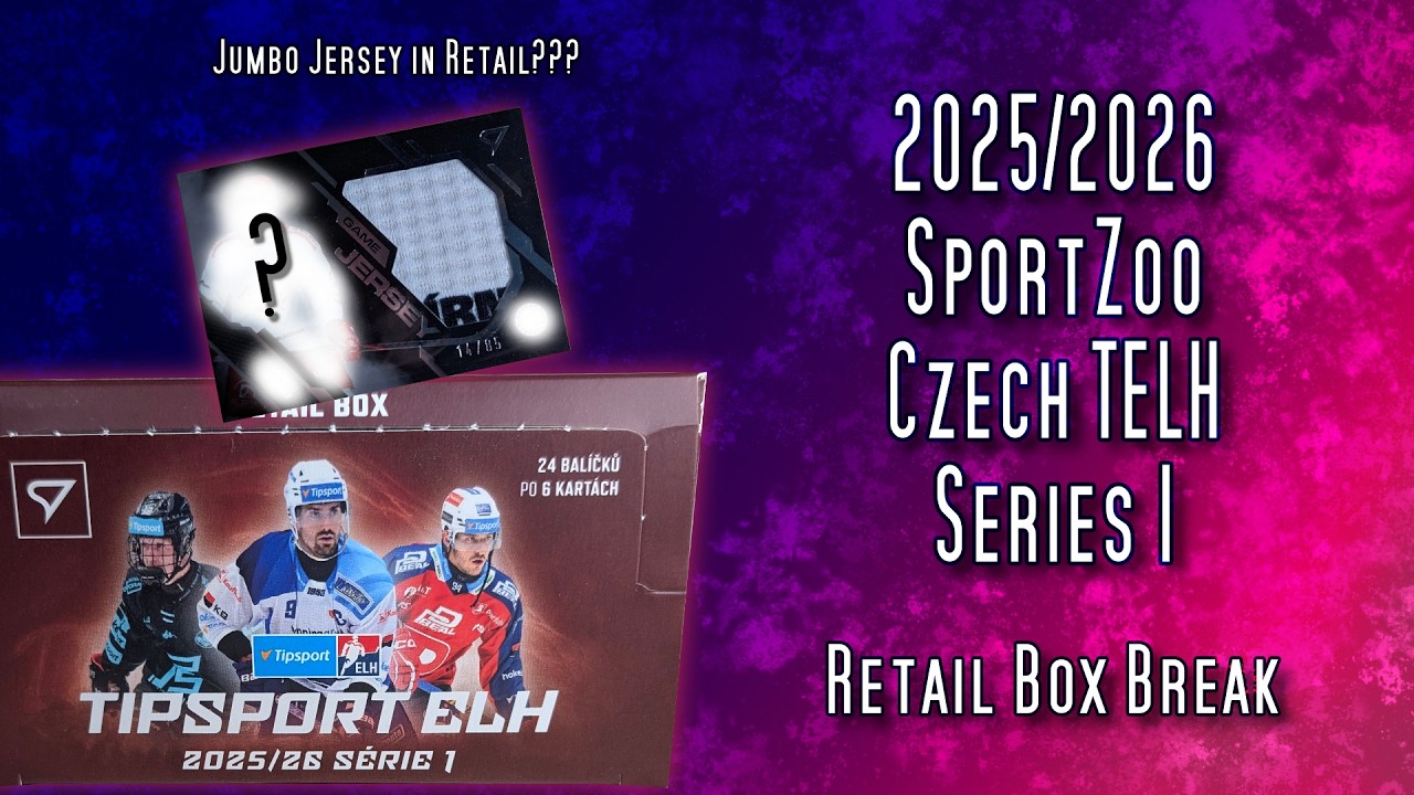 Jumbo Jerseys… in a Retail Box?! A Look at Czech Hockey Collectible Cards