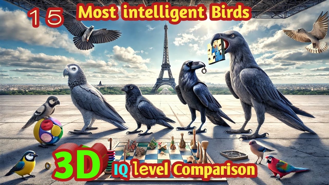 High intelligent birds of the world | Smartest bird | African grey parrot