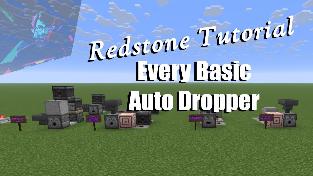 Every Basic Auto Dropper/Dispenser | Minecraft Tutorials