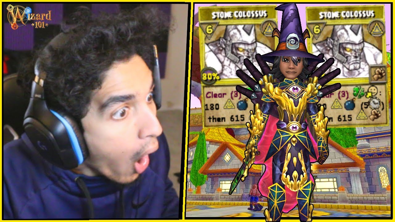 Wizard101 Макс (160) Мифический PvP: *НОВОЕ* Возвращение заклинания Каменного Колосса!