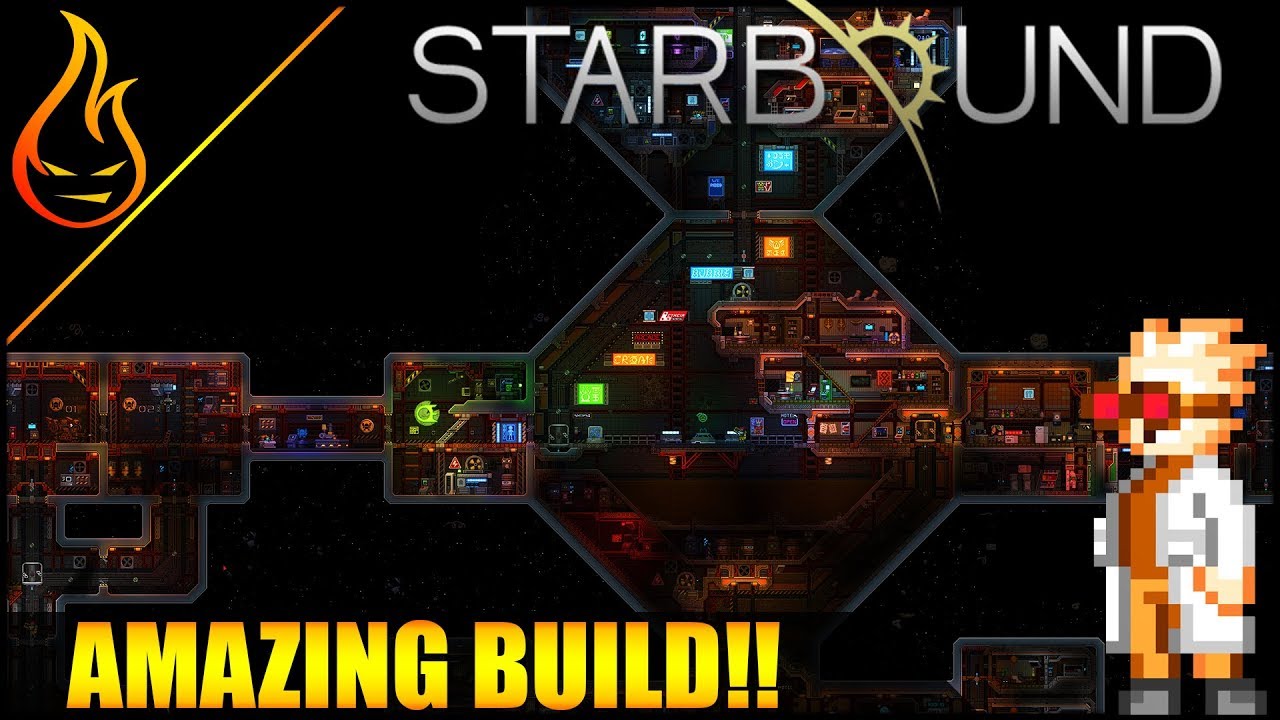 Starbound Epic Space Station Build