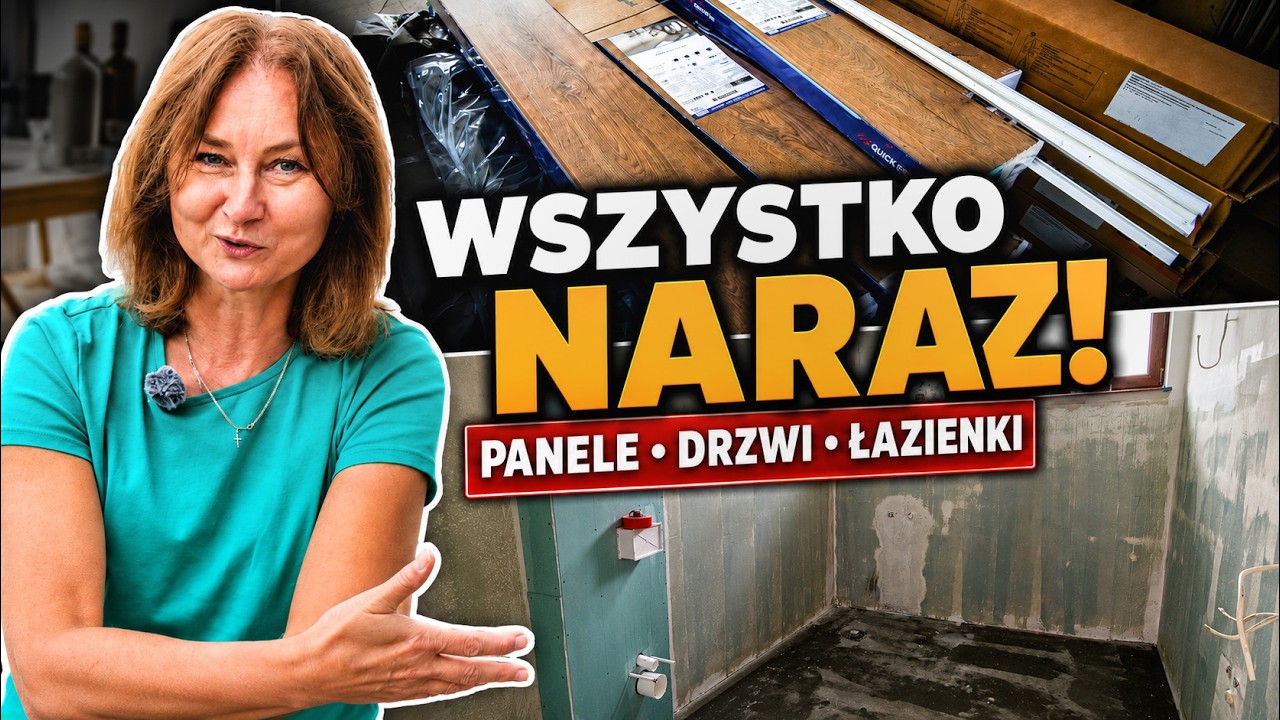 Wszystko naraz! Panele, drzwi, łazienki i 10 ton ziemi | Budowa domu