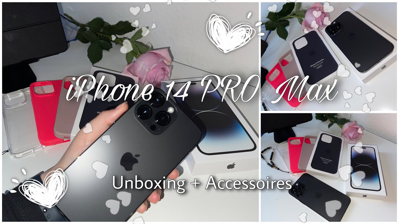  iPhone 14 Pro Max  Space Black, 256 GB 🖤✨ | aesthetic unboxing & accesories 🖤✨