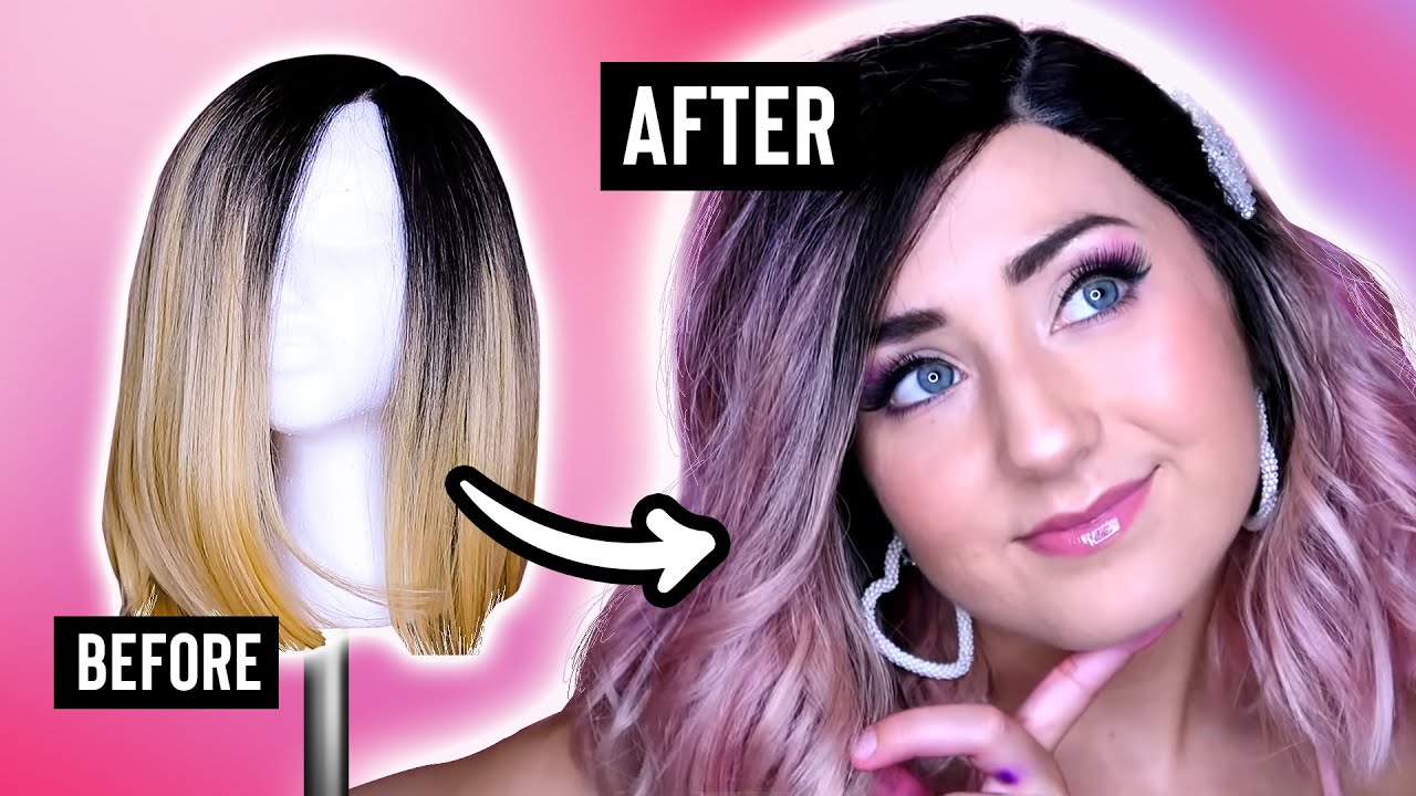 I Box Dyed My $75 Remy Lace Front Wig! Purple Hair Transformation