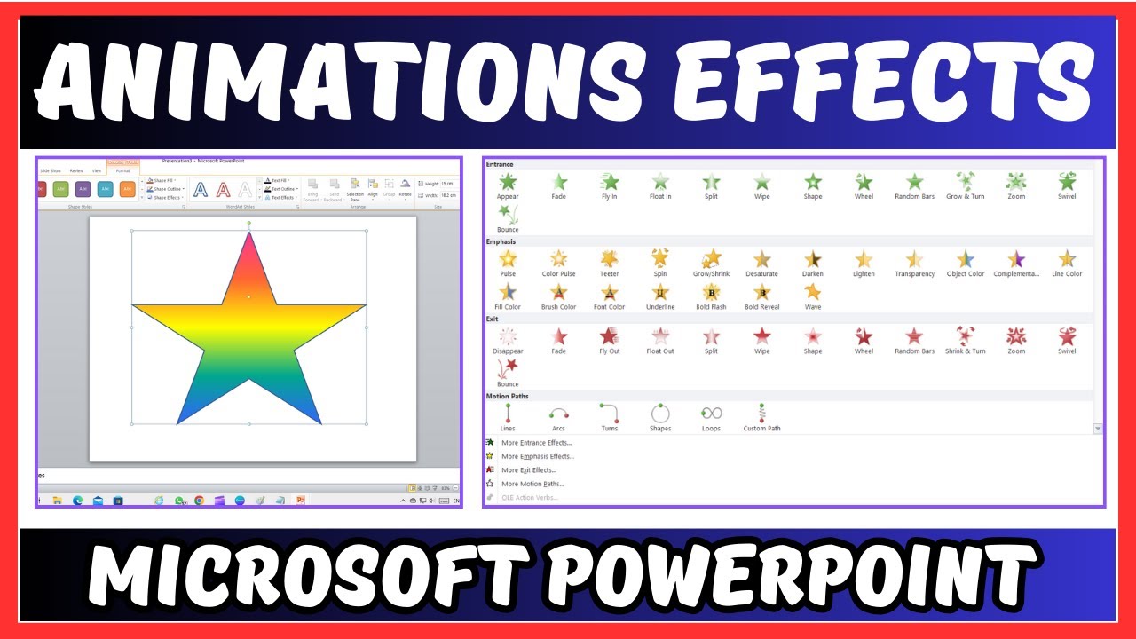 How to Apply Animation Effects in PowerPoint in Hindi