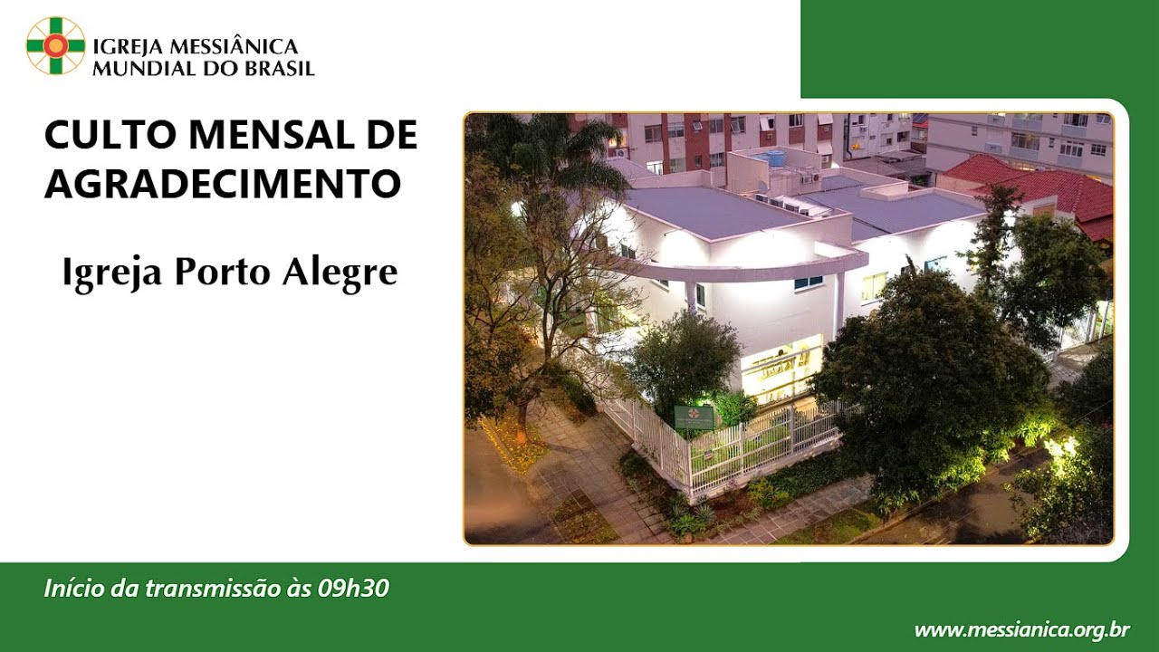 Culto Mensal de Agradecimento | Igreja Porto Alegre - 07/03/2026