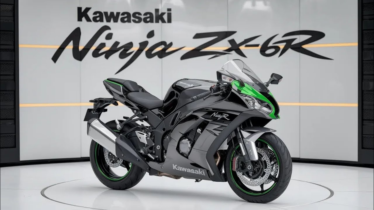 Мотоцикл Kawasaki Ninja ZX-6R 2026 года — невероятно быстрый! Король суперспорта возвращается!