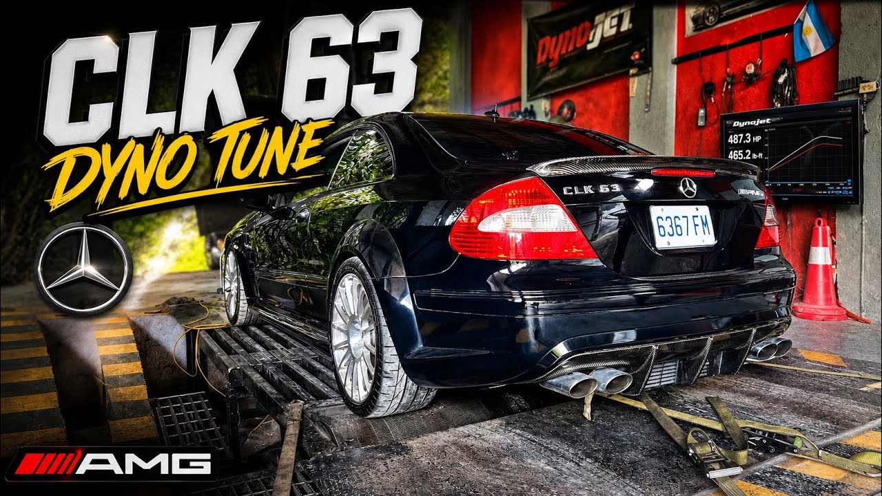 How much power does a stock CLK black series makes? / had a race on the highway