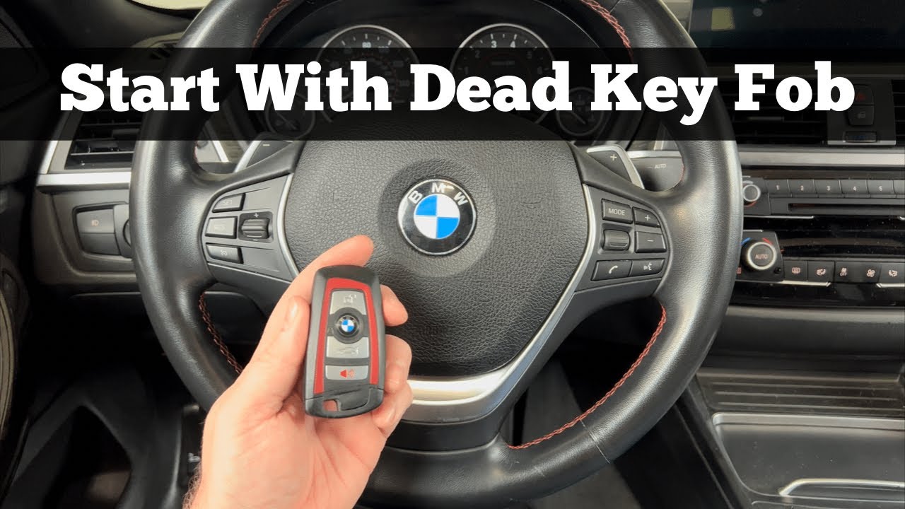 How To Start 2014 - 2019 BMW 4 Series With Dead Key Fob - Remote Control: Engine Will Not Start