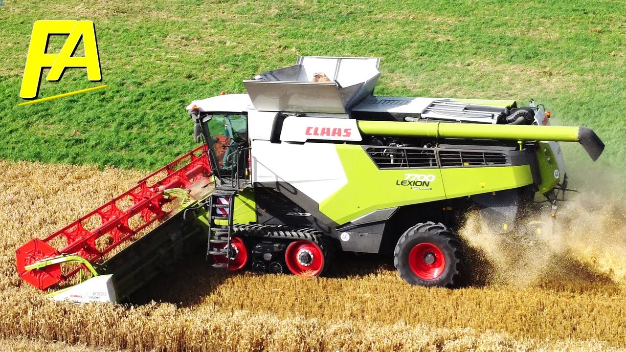 Der neue Claas Lexion 7700 an der Ostsee Weizen Ernte DJI Mini2 Drohne #dreschen #dreschaction