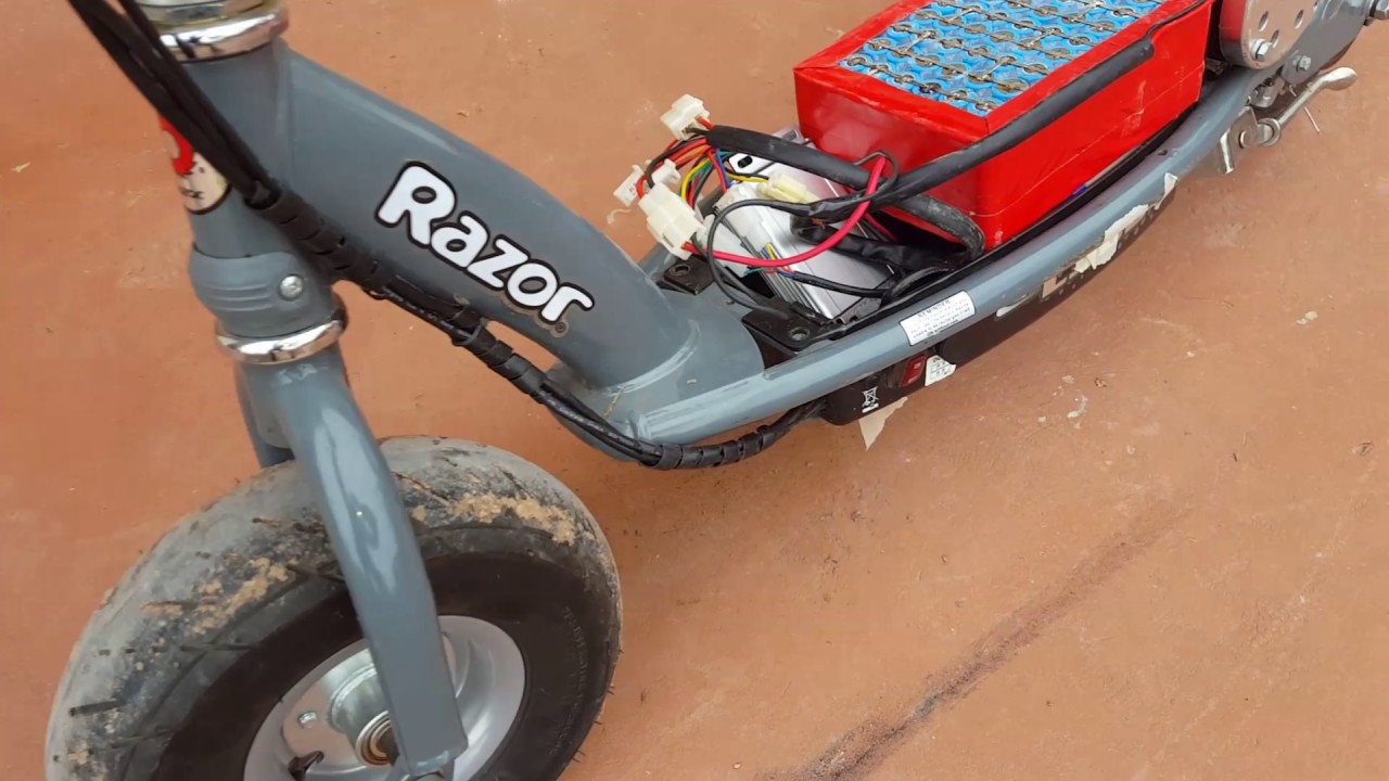 Monopatin razor 300 con motor de 1000w 48v purasangre