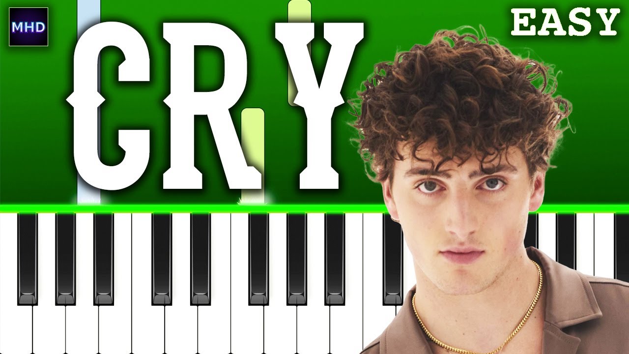 Benson Boone - Cry - EASY Piano Tutorial
