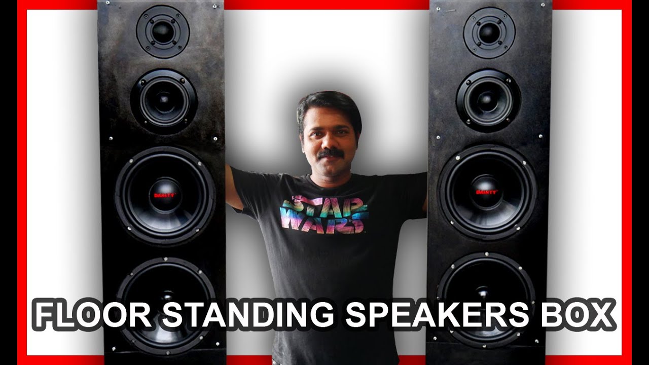 FLOOR STANDING SPEAKERS BOX | TOWER SPEAKER BOX | 3 WAY SPEAKER BOX | DAINTY |  REFLEX TECH WORLD