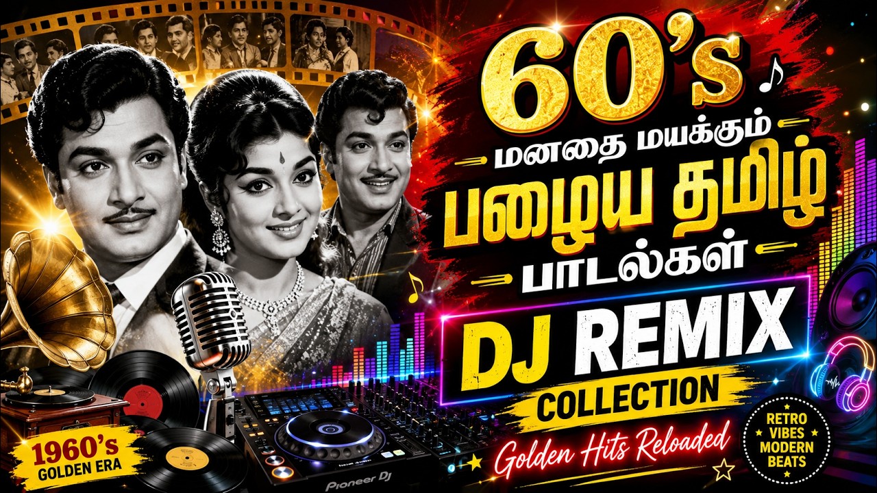 60's மனதை மயக்கும் பழைய தமிழ் பாடல்கள் 🎵 | DJ REMIX COLLECTION | Golden Hits Reloaded | Old Is Gold