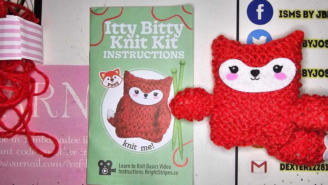 Five Below Itty Bitty Knit Kit Foxy How to
