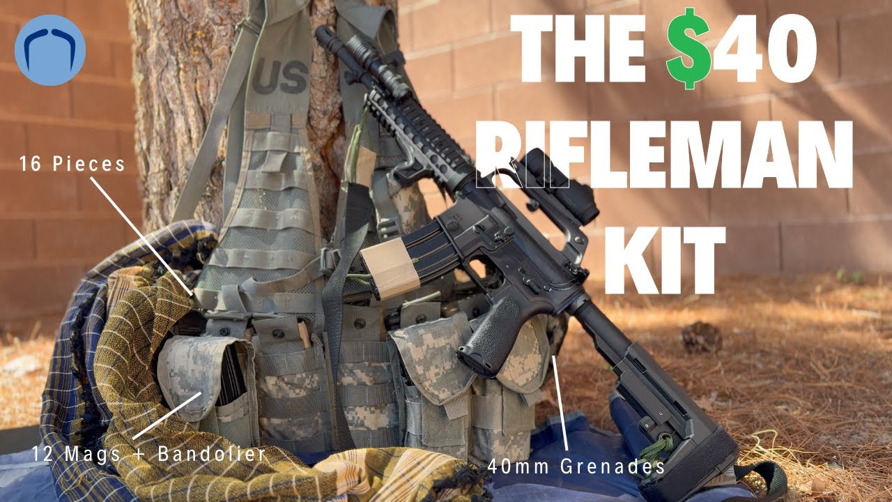$40 Rifleman Kit - How to setup a Fighting Load Carrier (Surplus Army ACU FLC)