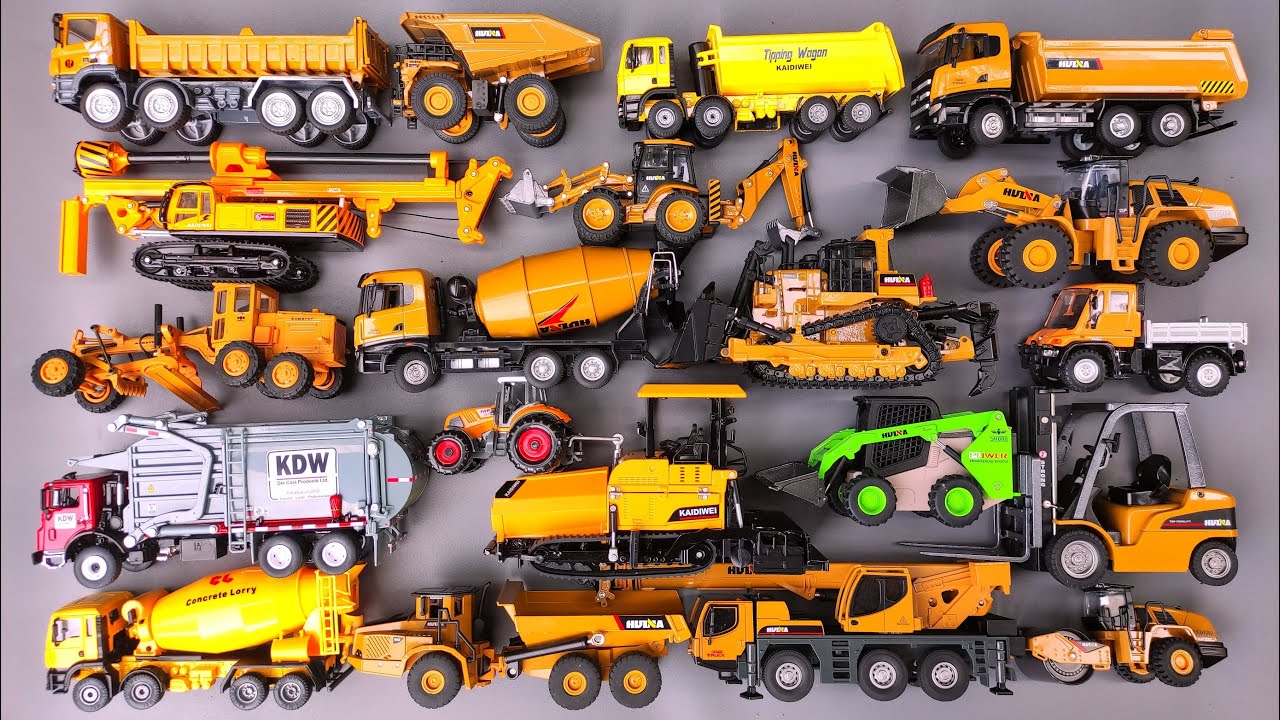 Mega RC Trucks & Heavy Equipment Collection | RC Lesu ET30H Excavator, DT60 Dozer & MCL8 Loader