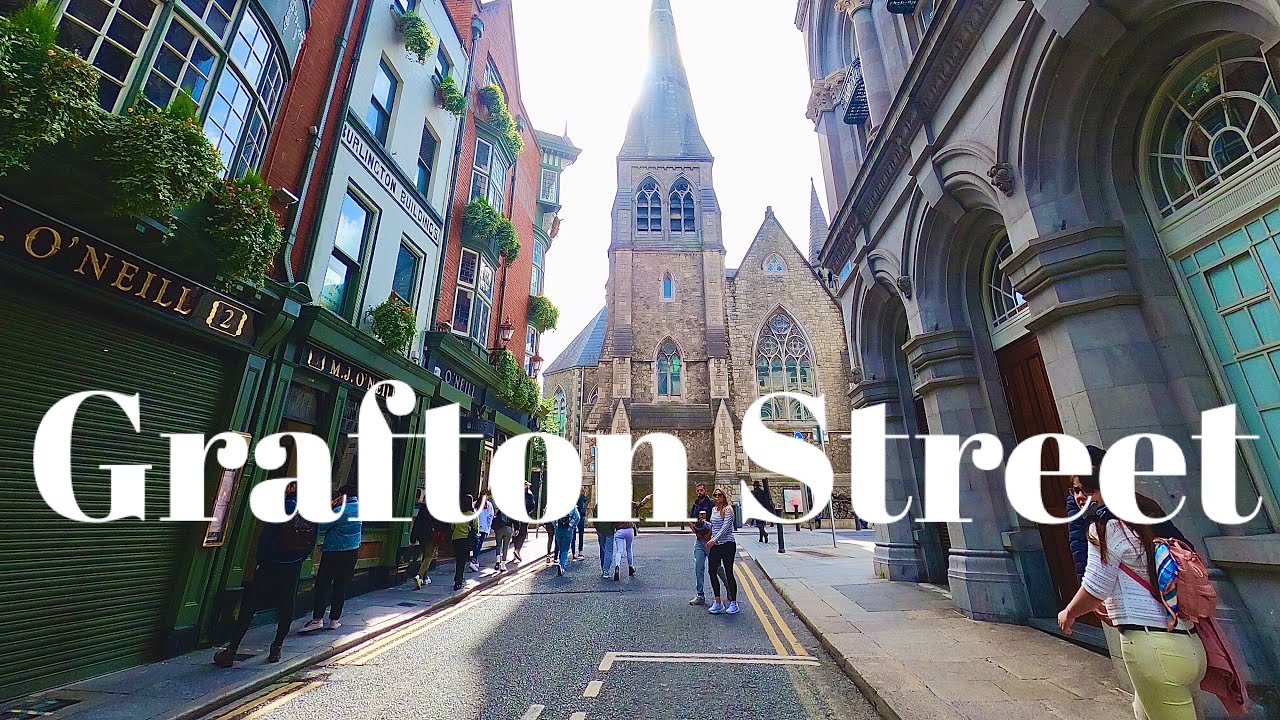 GRAFTON STREET DUBLIN IRELAND WALKING TOUR 4K | STREET MUSICIANS IN DUBLIN SEPTEMBER 2020