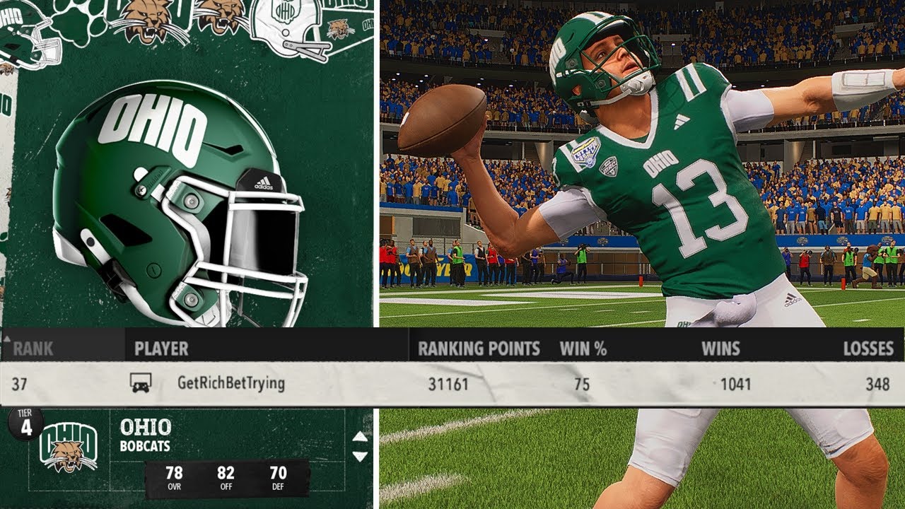 Ohio Takes On The 37th Ranked Leaderboard Player! CFB26 Campus Tour Ep. #128