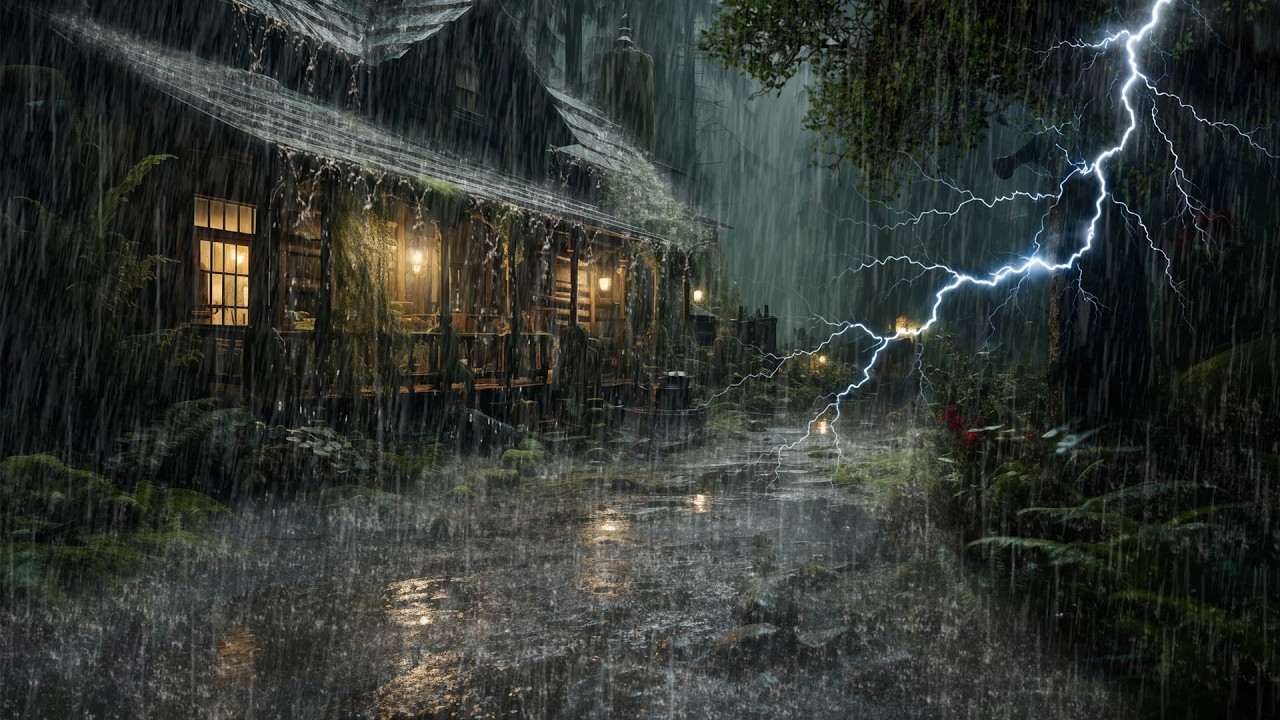 HEAVY RAIN AND THUNDER SOUNDS - DEEP SLEEP | Thunderstorm for Sleeping - Rain Sound Comfort #2