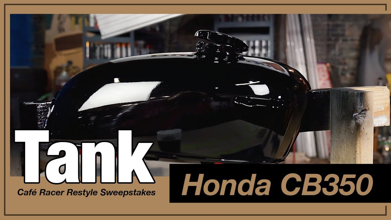 Painting the Tank on a 1971 Honda CB350 in Café Racer Style using Dupli-Color