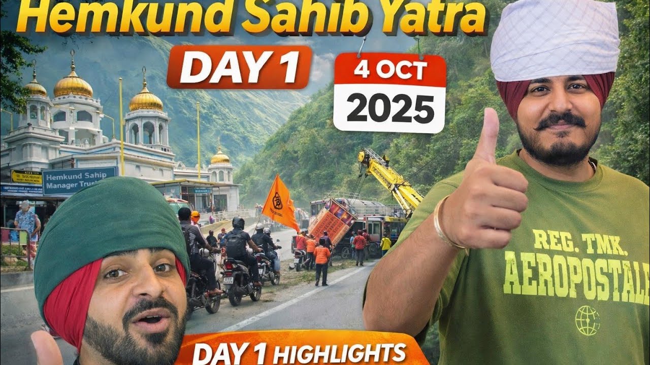 Hemkund Sahib Yatra 2025 | Day 1 vlog |4oct 2025| Chandigarh to Hemkund Sahib