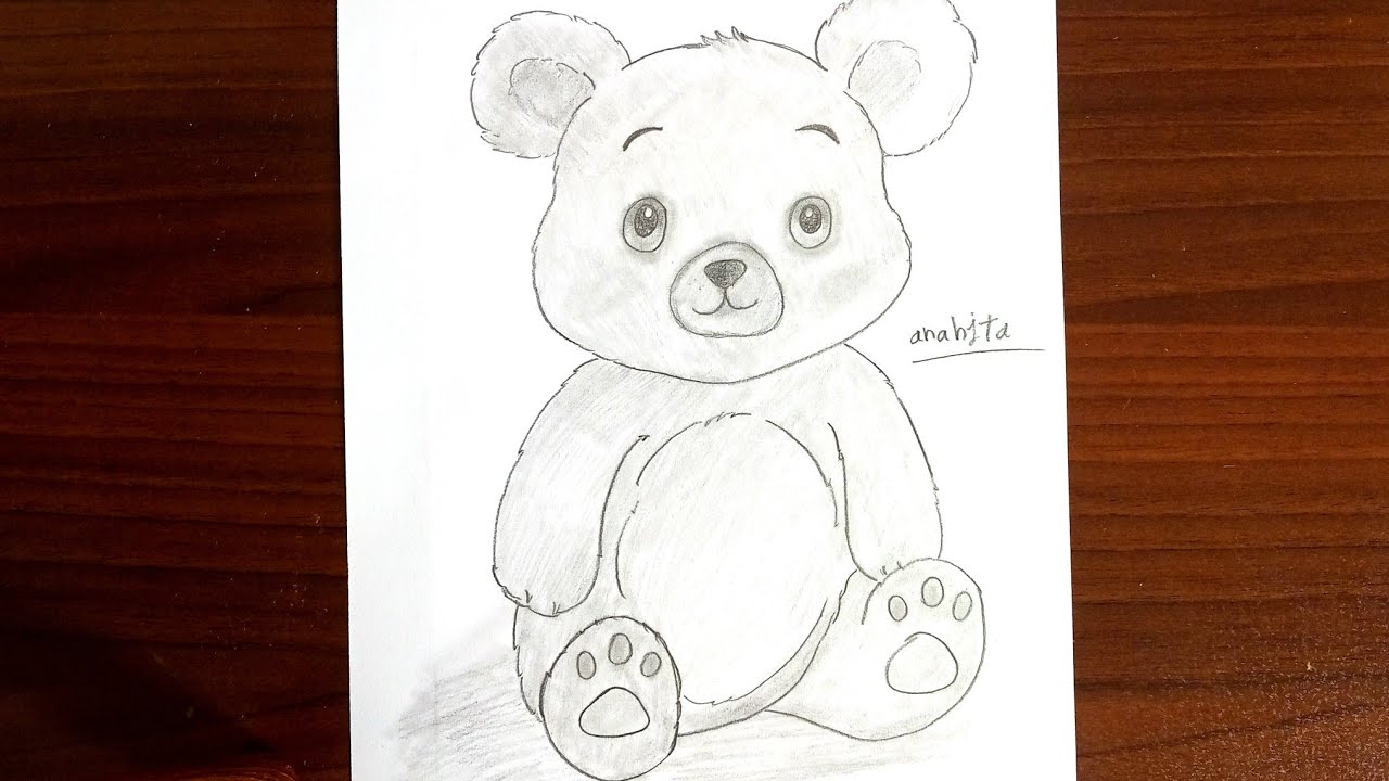 ۲۹ دسامبر ۲۰۲۵Cute Teddy Bear Drawing 🧸 | Easy & Satisfying Pencil Art
