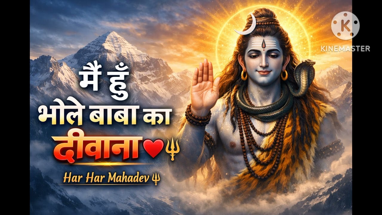 :मैं हूँ भोले बाबा का दीवाना ❤️🔱 | Har Har Mahadev | Shiv Bhakti Status 2026