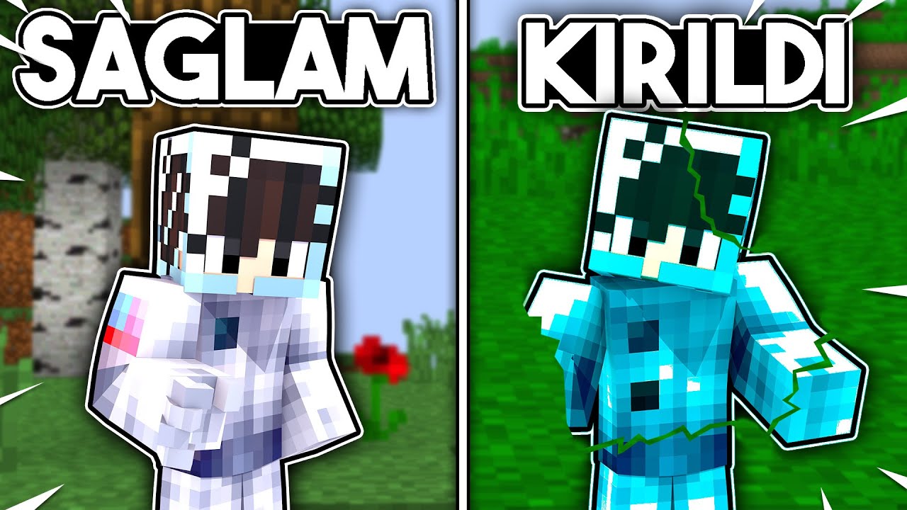 Minecraftı CAM BLOĞU OLARAK OYNADIK!!