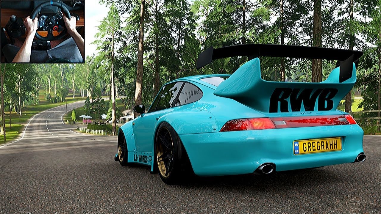 RWB Porsche 911 GT2 (1995) - Forza Horizon 4 - Logitech G29 Steering wheel and Shifter Gameplay