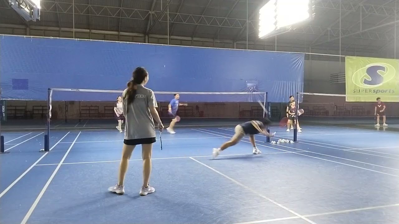 กุ้ง + ลิง // แพท + มิ้ง เกม 2 #กุ๊งกิ๊งชวนตีแบด #badminton #bad 