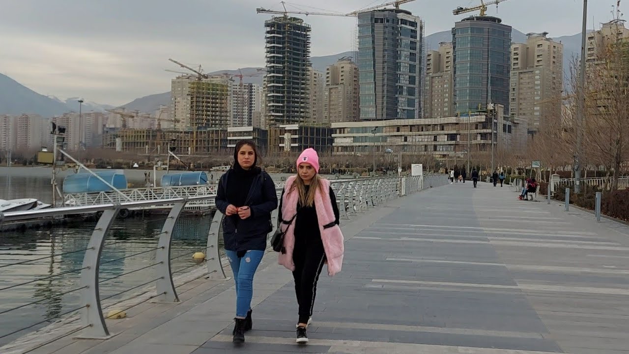 Chitgar lake Tehran Iran POV walking 2021 4k part 2 پیاده روی در دریاچه چیتگر تهران ایران