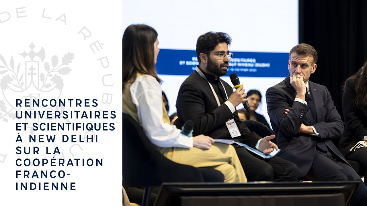 Rencontres universitaires et scientifiques à New Delhi sur la coopération franco-indienne.