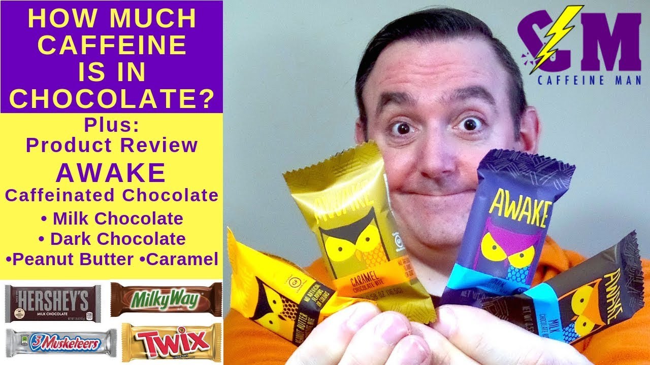 How much caffeine is in chocolate? Plus, Awake Chocolate Review