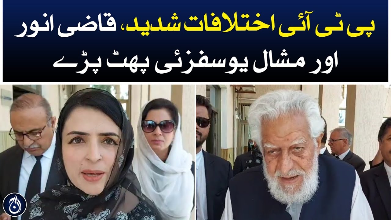 PTI differences are intense, Qazi Anwar and Mashal Yousafzai important statement - Aaj News