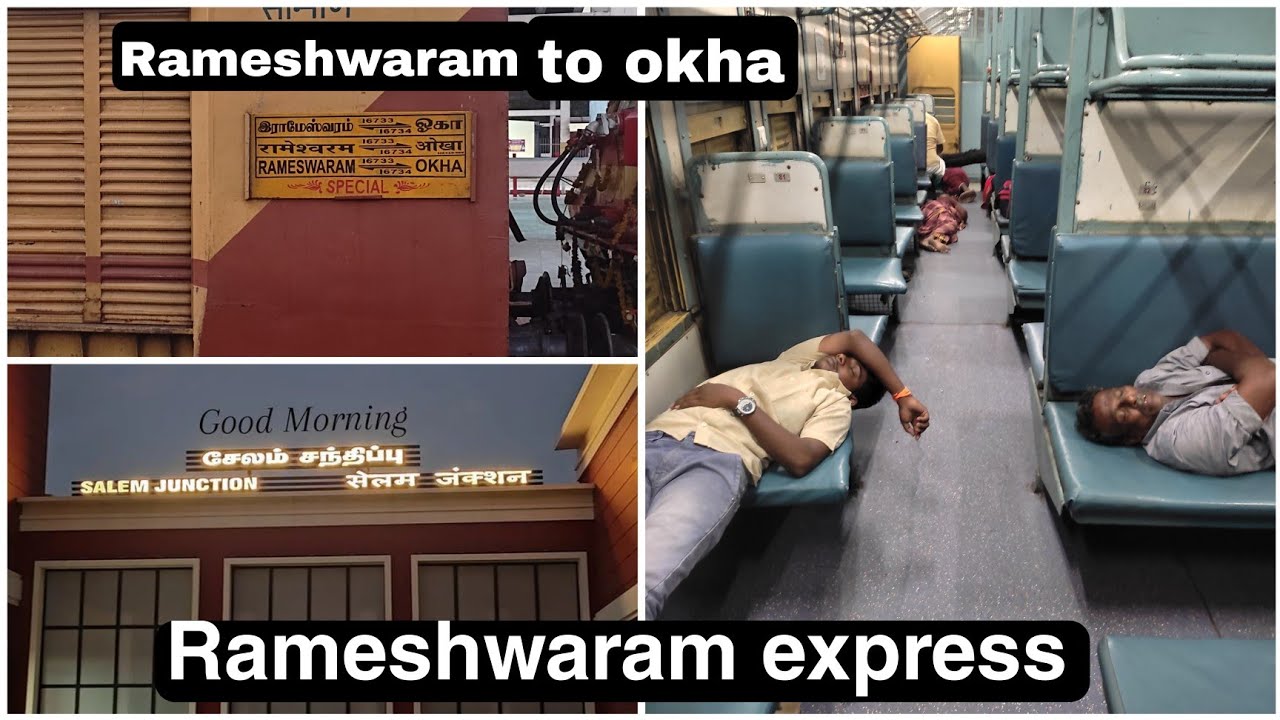 Rameshwaram to okha express tamil/Rameshwaram express tamil/Train/tamil triain Vlggos/avin